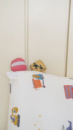 Load image into Gallery viewer, Lovey & Pillow - Dino Construction