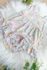 Load image into Gallery viewer, Bamboo Onesie Preppy Dress - Foliage
