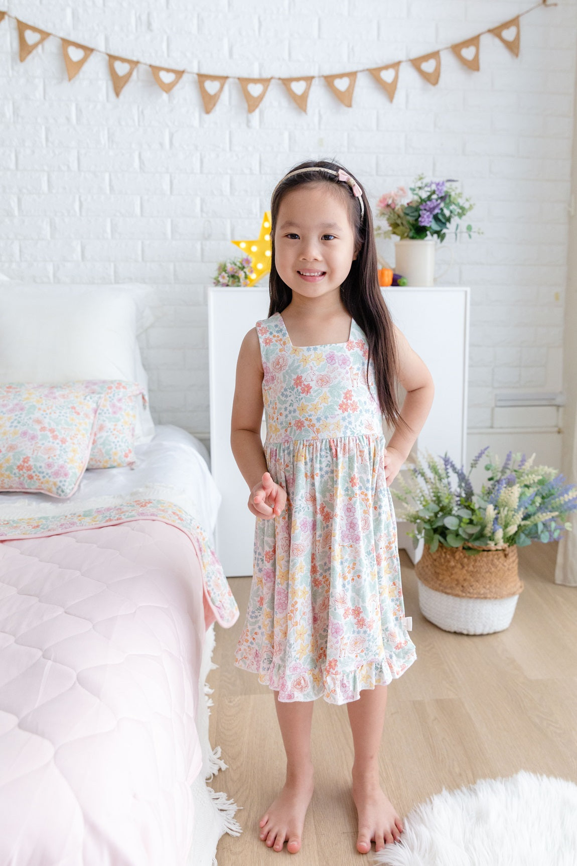 Bamboo Preppy Dress - Foliage