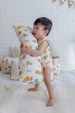 Load image into Gallery viewer, Bamboo Sleeveless Boysuit Onesie - Harvest
