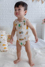 Load image into Gallery viewer, Bamboo Sleeveless Boysuit Onesie - Harvest
