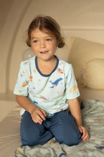 Load image into Gallery viewer, Kids Pyjamas set - Ocean (Short Sleeved)
