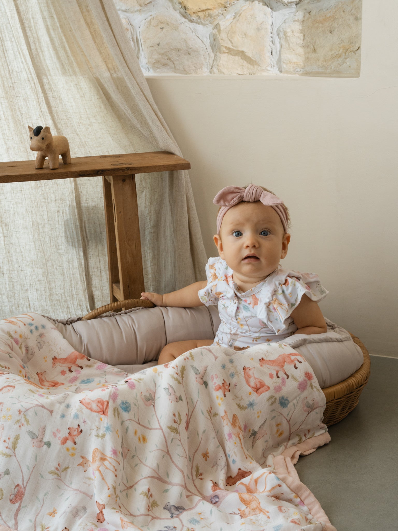 Bamboo Bodysuit Onesie - Woodland