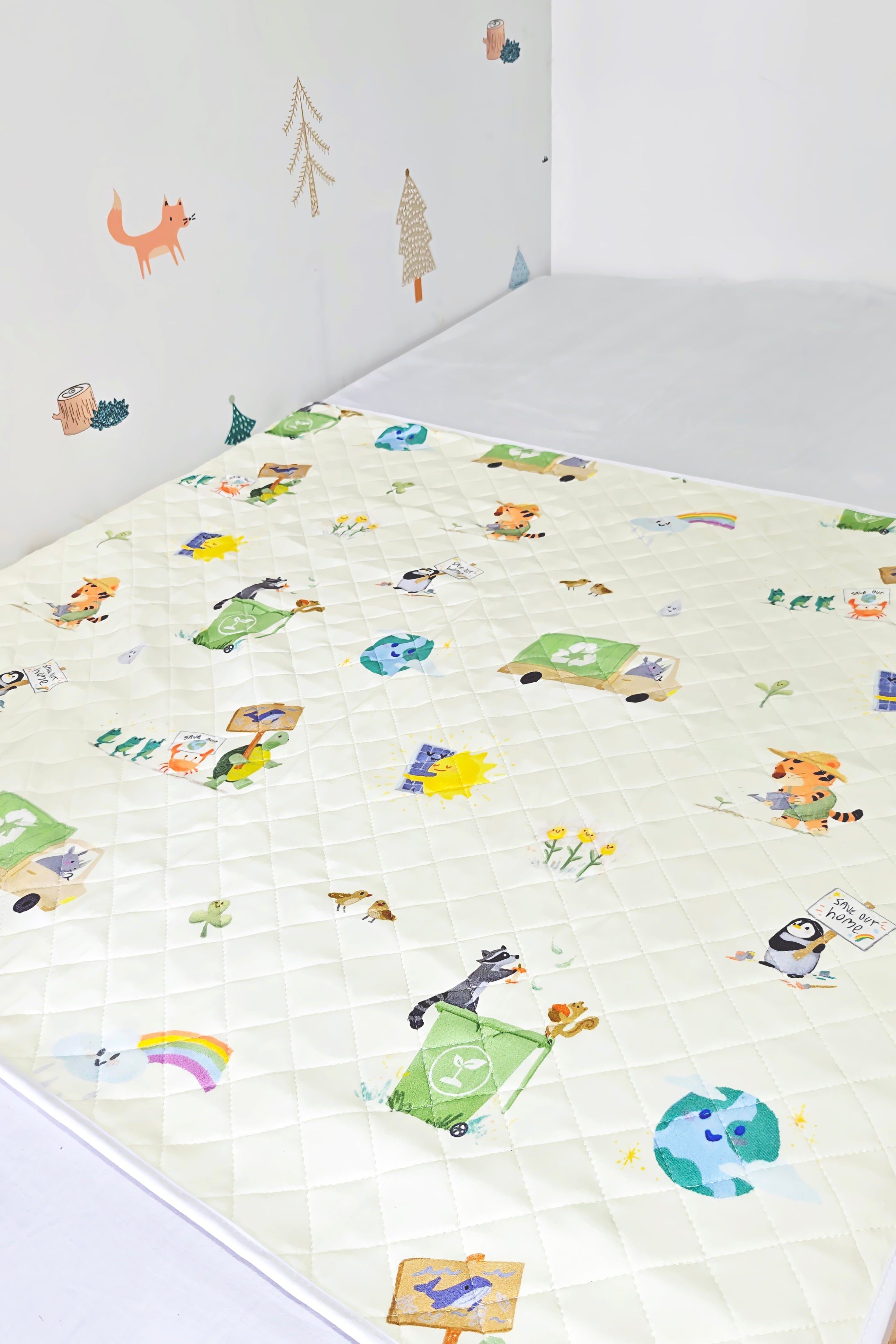 *PRE-ORDER* Modal Waterproof Bed Mat (With Wings) - Save Our Planet