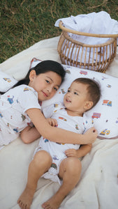 Bamboo Bodysuit Onesie - Dino Construction