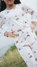 Load image into Gallery viewer, Toddler Pyjamas set - Dino Construction
