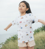 Load image into Gallery viewer, Unisex Bamboo Tee - Dino Construction

