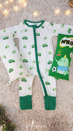 Load image into Gallery viewer, Bamboo Footie - Mylo Dino
