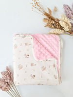 Load image into Gallery viewer, Bamboo Minky Blanket -Whimsical Forest
