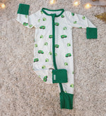 Load image into Gallery viewer, Bamboo Footie - Mylo Dino
