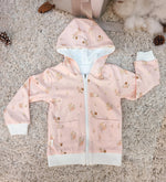 Load image into Gallery viewer, Organic Cotton Reversible Hoodie Jacket (Whimsical Forest)
